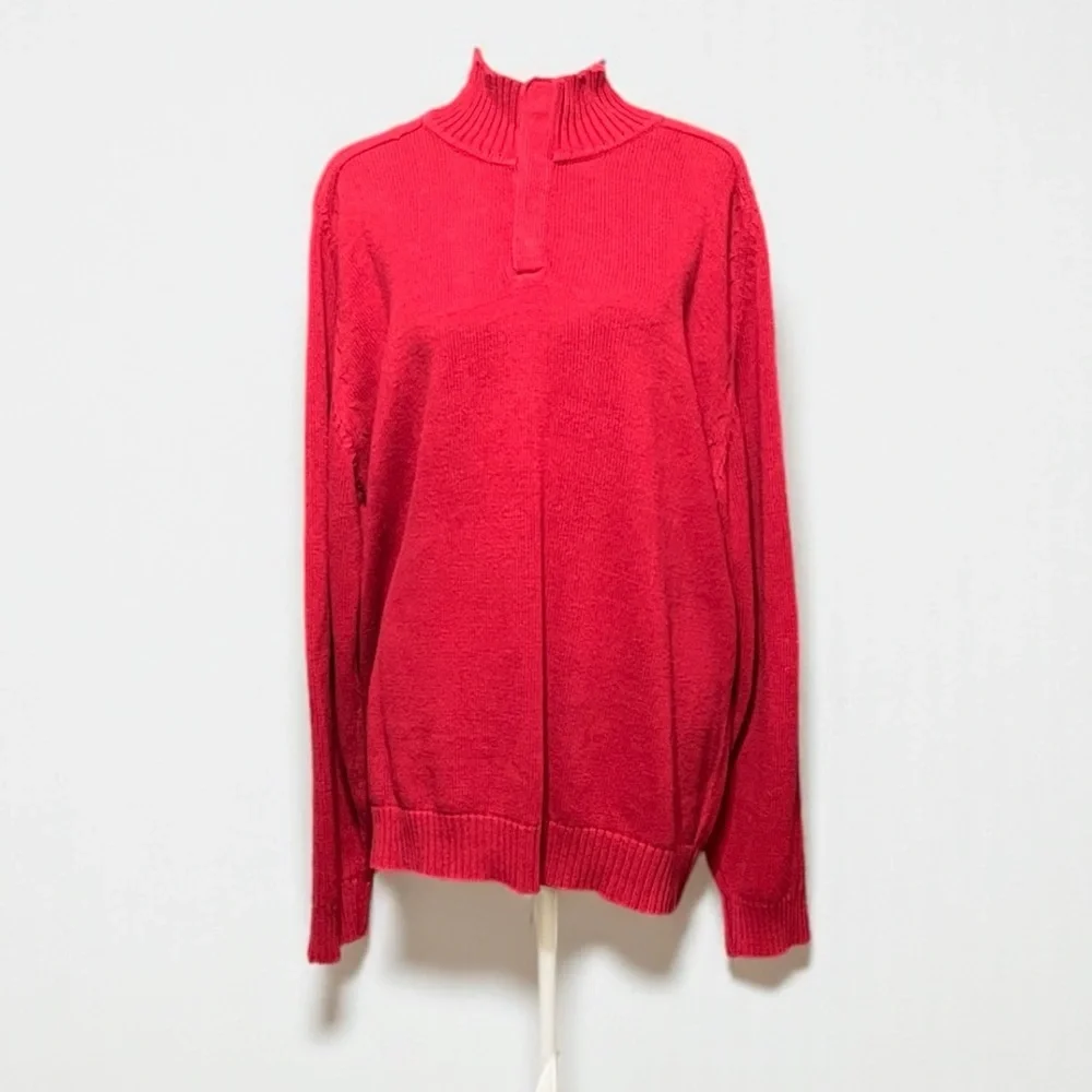 Oscar De La Renta Men’s 1/4 Snap Sweater Size Large